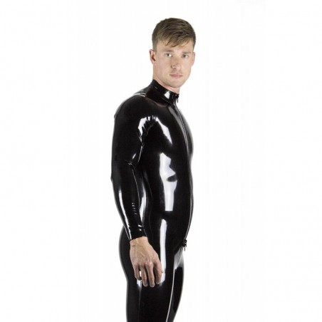 Full latex catsuit for men