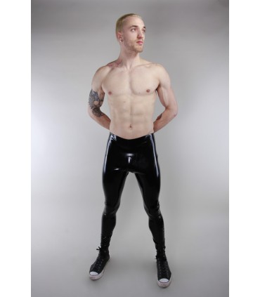 latex mens leggings