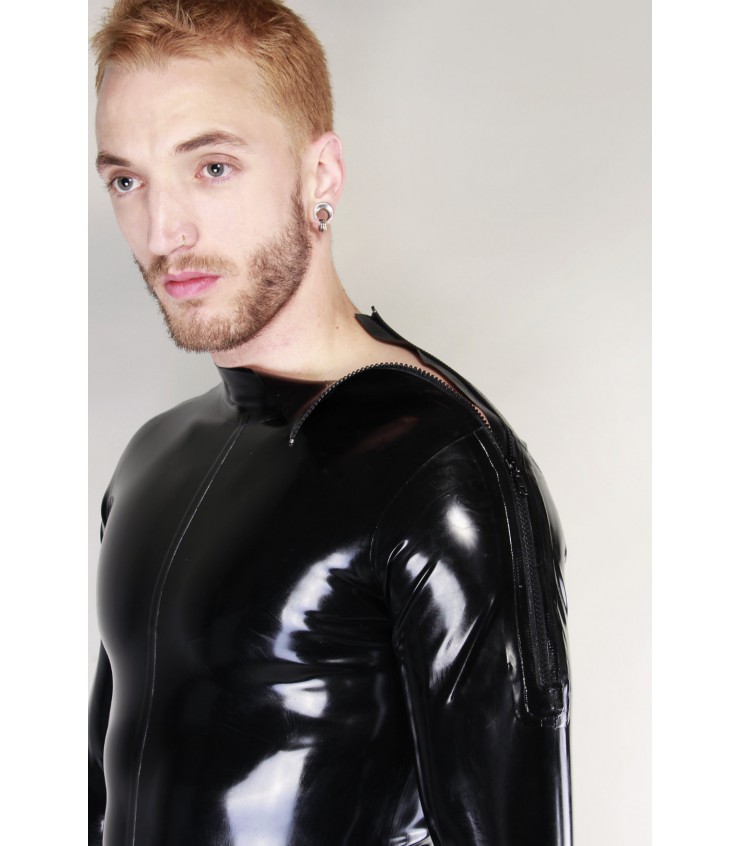 Latex101 Shoulder Zip Codpiece Suit